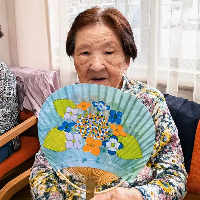 デコレーションペイント紫陽花ご利用者さまインタビュー1