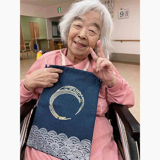 ファブリックペイント和柄巾着ご利用者さまインタビュー1