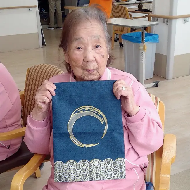 ファブリックペイント和柄巾着ご利用者さまインタビュー1