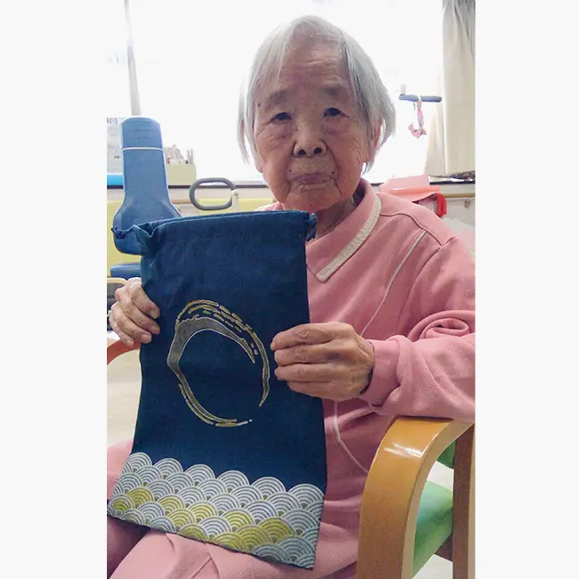ファブリックペイント和柄巾着ご利用者さまインタビュー1
