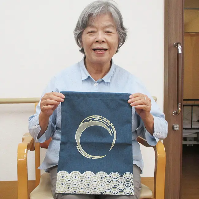 ファブリックペイント和柄巾着ご利用者さまインタビュー1