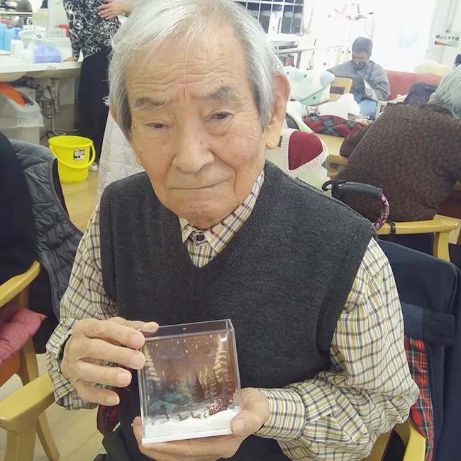 3Dアートクリスマスご利用者さまインタビュー1