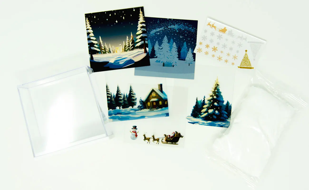 3Dアート「クリスマス」介護レクリエーション工作キット