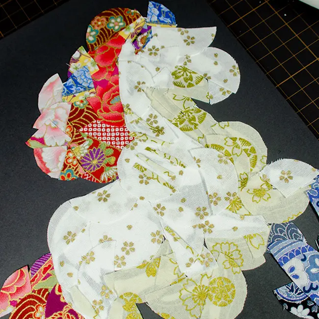 クロスコラージュ「午」介護レクリエーション作成風景3