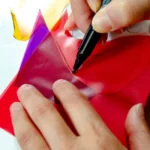 ステンドグラス「薔薇」 制作1
