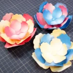 ペーパーアート「牡丹」 制作1