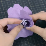 ペーパーアート「薔薇」 制作2