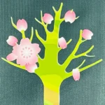 デコパージュ「桜」 制作1