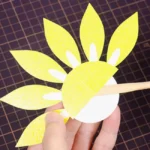 ペーパーアート「向日葵」 制作1