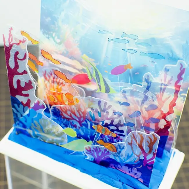 3Dアート「海」 制作3