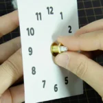 ファブリックアレンジメント「時計」 制作1