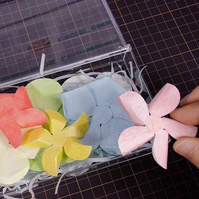 ペーパーアート「フラワーボックス」 制作3