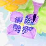 デコレーションペイント「紫陽花」 制作1