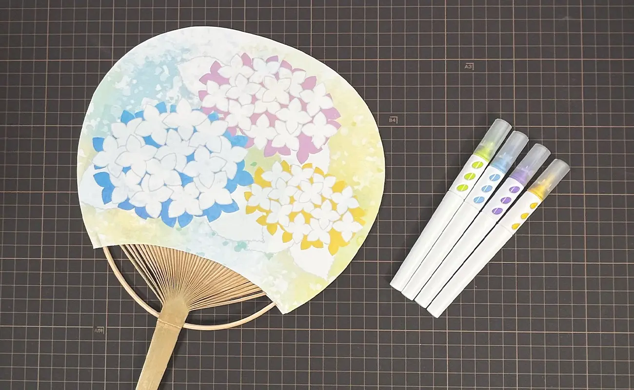 デコレーションペイント「紫陽花」 セット内容