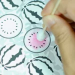 タッピングアート「西瓜」 制作2