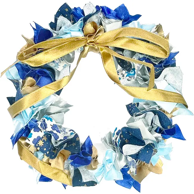 ファブリックアレンジメント「リース」｜高齢者向け工作レクキット